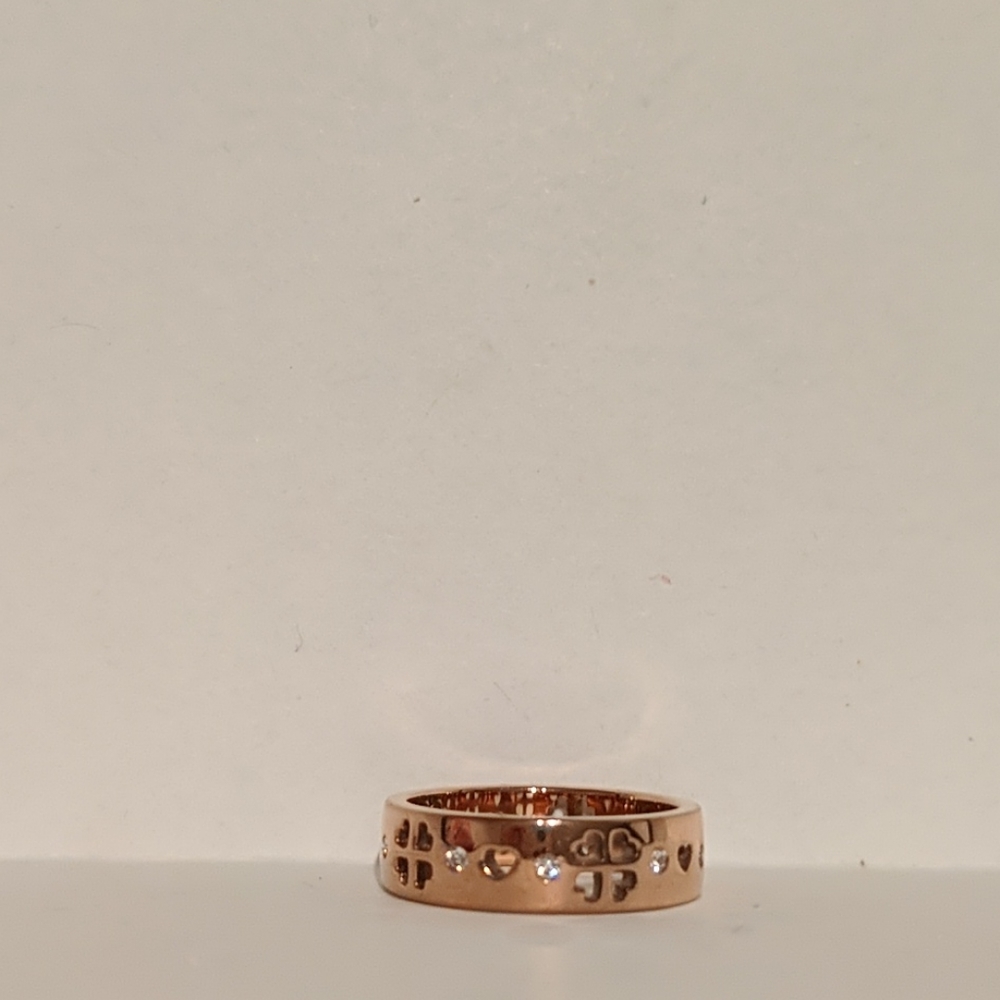 Folli Follie Rose Gold Crystal Ring